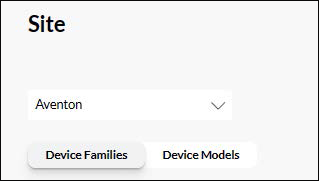 Poly Lens Policy Site and Device Family selections