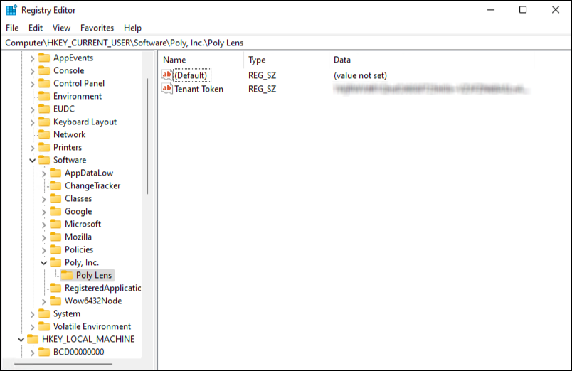 Registry Key location for Loginless Per User Install