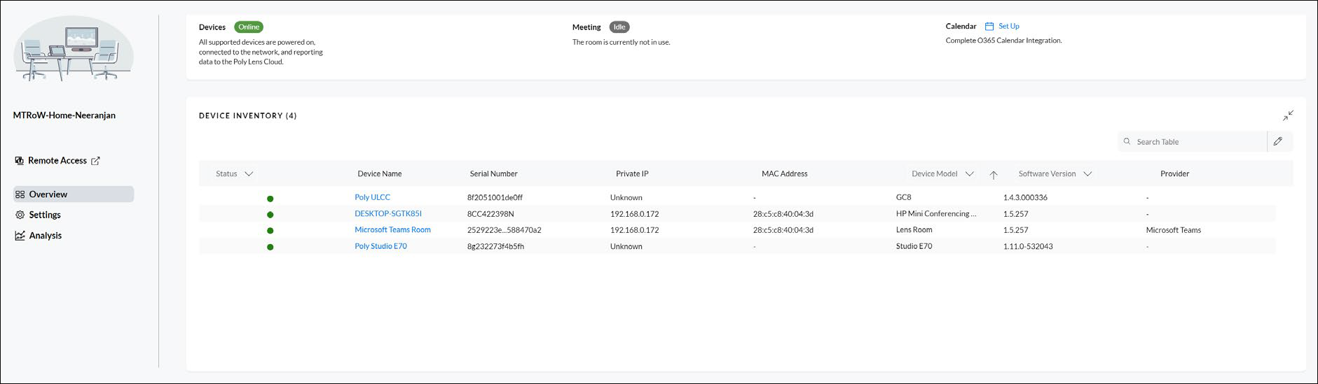 Graphic of the Device Inventory page